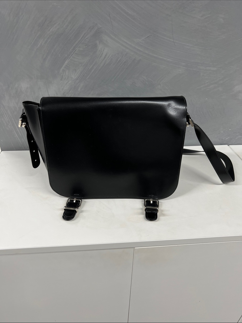 Jil Sander Black Convertible Crossbody Backpack